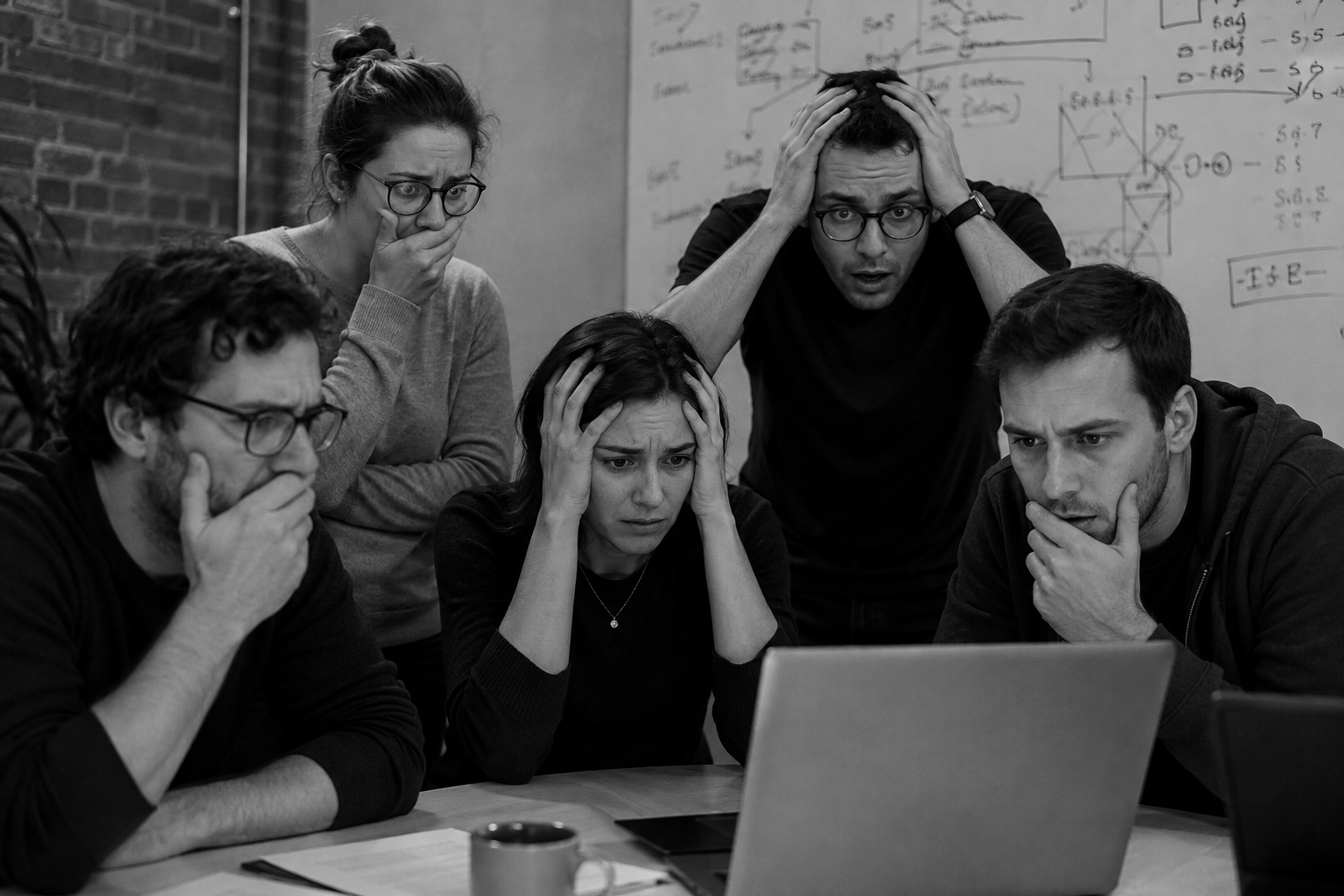 Consumer tech team reacting to a PR mistake during a product launch